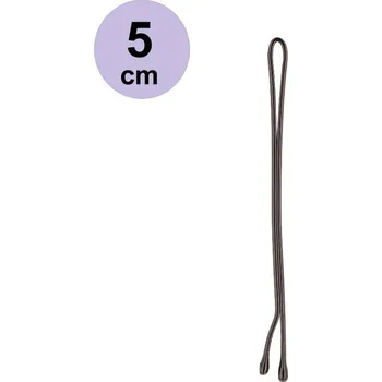 Xanitalia Pinetky do vlasů klasické sponky 5 cm hladké 10pcs Barva: Černá