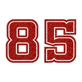 Polep vozidla Startovní číslo 85 typ 5 (86 - Ultra Metalic červená) SAMOLEPKA NA AUTO, NÁLEPKA, FÓLIE, POLEP, TUNING, VLASTNÍ TEXT, TISK, AUTOSAMOLEPKY.cz, POLEPY, OBRÁZEK, LOGO, 3D STICKERS