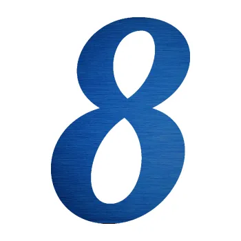 Polep vozidla Startovní číslo 8 typ 3 (65 - škrábaný kov modrý) SAMOLEPKA NA AUTO, NÁLEPKA, FÓLIE, POLEP, TUNING, VLASTNÍ TEXT, TISK, AUTOSAMOLEPKY.cz, POLEPY, OBRÁZEK, LOGO, 3D STICKERS