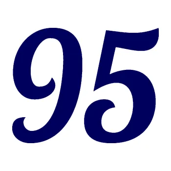 Polep vozidla Startovní číslo 95 typ 3 (23 - tmavě modrá) SAMOLEPKA NA AUTO, NÁLEPKA, FÓLIE, POLEP, TUNING, VLASTNÍ TEXT, TISK, AUTOSAMOLEPKY.cz, POLEPY, OBRÁZEK, LOGO, 3D STICKERS