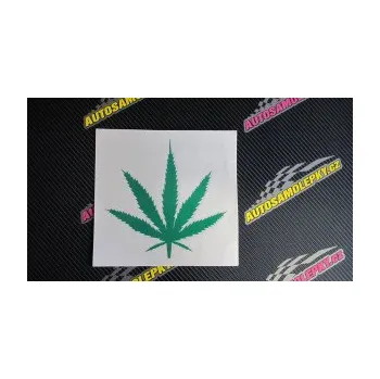 Samolepicí dekorace na vozidlo Travka 001 lístek marihuany (19 - modrá dynamic) SAMOLEPKA NA AUTO, NÁLEPKA, FÓLIE, POLEP, TUNING, VLASTNÍ TEXT, TISK, AUTOSAMOLEPKY.cz, POLEPY, OBRÁZEK, LOGO, 3D STICKERS