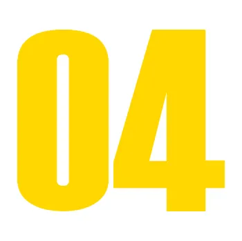 Samolepicí dekorace na vozidlo Startovní číslo 04 typ 2 (13 - jasně žlutá) SAMOLEPKA NA AUTO, NÁLEPKA, FÓLIE, POLEP, TUNING, VLASTNÍ TEXT, TISK, AUTOSAMOLEPKY.cz, POLEPY, OBRÁZEK, LOGO, 3D STICKERS