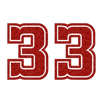 Polep vozidla Startovní číslo 33 typ 5 (86 - Ultra Metalic červená) SAMOLEPKA NA AUTO, NÁLEPKA, FÓLIE, POLEP, TUNING, VLASTNÍ TEXT, TISK, AUTOSAMOLEPKY.cz, POLEPY, OBRÁZEK, LOGO, 3D STICKERS