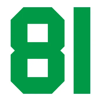 Polep vozidla Startovní číslo 81 (12 - zelená) SAMOLEPKA NA AUTO, NÁLEPKA, FÓLIE, POLEP, TUNING, VLASTNÍ TEXT, TISK, AUTOSAMOLEPKY.cz, POLEPY, OBRÁZEK, LOGO, 3D STICKERS