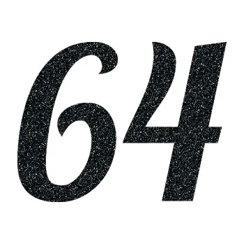 Polep vozidla Startovní číslo 64 typ 3 (85 - Ultra Metalic černá) SAMOLEPKA NA AUTO, NÁLEPKA, FÓLIE, POLEP, TUNING, VLASTNÍ TEXT, TISK, AUTOSAMOLEPKY.cz, POLEPY, OBRÁZEK, LOGO, 3D STICKERS