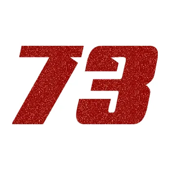 Polep vozidla Startovní číslo 73 typ 6 (86 - Ultra Metalic červená) SAMOLEPKA NA AUTO, NÁLEPKA, FÓLIE, POLEP, TUNING, VLASTNÍ TEXT, TISK, AUTOSAMOLEPKY.cz, POLEPY, OBRÁZEK, LOGO, 3D STICKERS