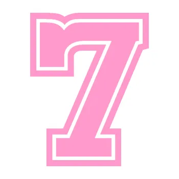 Polep vozidla Startovní číslo 7 typ 5 (24 - světle růžová) SAMOLEPKA NA AUTO, NÁLEPKA, FÓLIE, POLEP, TUNING, VLASTNÍ TEXT, TISK, AUTOSAMOLEPKY.cz, POLEPY, OBRÁZEK, LOGO, 3D STICKERS