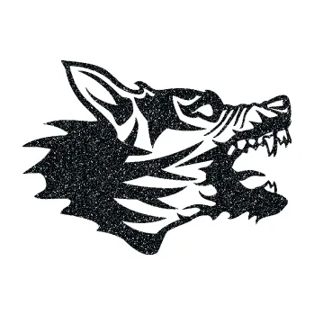 Polep vozidla Vlk 003 pravá (85 - Ultra Metalic černá) SAMOLEPKA NA AUTO, NÁLEPKA, FÓLIE, POLEP, TUNING, VLASTNÍ TEXT, TISK, AUTOSAMOLEPKY.cz, POLEPY, OBRÁZEK, LOGO, 3D STICKERS