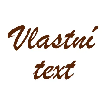Polep vozidla Vlastní text - Brush Script (15 - hnědá) SAMOLEPKA NA AUTO, NÁLEPKA, FÓLIE, POLEP, TUNING, VLASTNÍ TEXT, TISK, AUTOSAMOLEPKY.cz, POLEPY, OBRÁZEK, LOGO, 3D STICKERS