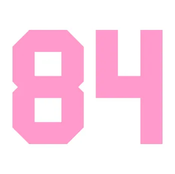 Polep vozidla Startovní číslo 84 (24 - světle růžová) SAMOLEPKA NA AUTO, NÁLEPKA, FÓLIE, POLEP, TUNING, VLASTNÍ TEXT, TISK, AUTOSAMOLEPKY.cz, POLEPY, OBRÁZEK, LOGO, 3D STICKERS