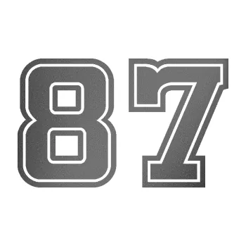 Polep vozidla Startovní číslo 87 typ 5 (41 - grafitová metalíza) SAMOLEPKA NA AUTO, NÁLEPKA, FÓLIE, POLEP, TUNING, VLASTNÍ TEXT, TISK, AUTOSAMOLEPKY.cz, POLEPY, OBRÁZEK, LOGO, 3D STICKERS