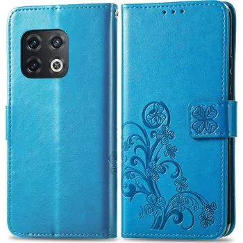 Pouzdro na tablet VSECHNONAMOBIL 42750 ART Peněženkový kryt OnePlus 10 Pro 5G FLOWERS modrý