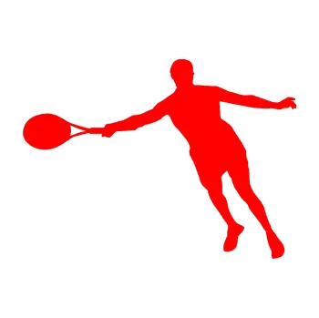 Polep vozidla Tenista 009 levá (74 - Fluorescentní červená) SAMOLEPKA NA AUTO, NÁLEPKA, FÓLIE, POLEP, TUNING, VLASTNÍ TEXT, TISK, AUTOSAMOLEPKY.cz, POLEPY, OBRÁZEK, LOGO, 3D STICKERS