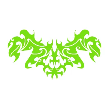 Polep vozidla Tetování 193 (04 - zelená kawasaki) SAMOLEPKA NA AUTO, NÁLEPKA, FÓLIE, POLEP, TUNING, VLASTNÍ TEXT, TISK, AUTOSAMOLEPKY.cz, POLEPY, OBRÁZEK, LOGO, 3D STICKERS