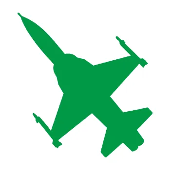 Polep vozidla SAMOLEPKA Stíhací letoun 003 levá (12 - zelená) NA AUTO, NÁLEPKA, FÓLIE, POLEP, TUNING, VLASTNÍ TEXT, TISK, AUTOSAMOLEPKY.cz, POLEPY, OBRÁZEK, LOGO, SAMOLEPKY