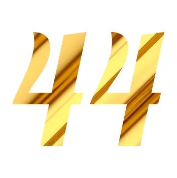 Polep vozidla Startovní číslo 44 typ 3 (81 - chrom fólie zlatá zrcadlová) SAMOLEPKA NA AUTO, NÁLEPKA, FÓLIE, POLEP, TUNING, VLASTNÍ TEXT, TISK, AUTOSAMOLEPKY.cz, POLEPY, OBRÁZEK, LOGO, 3D STICKERS