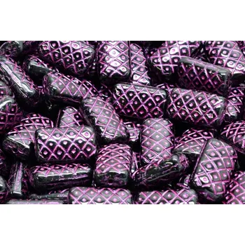 Dětské navlékací korálky Korálky Mřížkovaný polštářek č.2333 (13x7mm)