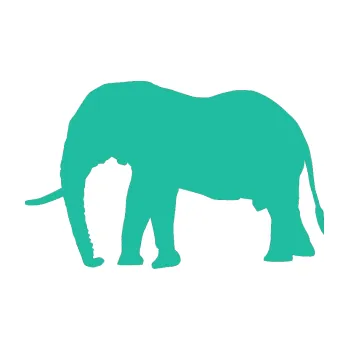 Samolepící dekorace Slon 001 levá (25 - tyrkysová) SAMOLEPKA NA AUTO, NÁLEPKA, FÓLIE, POLEP, TUNING, VLASTNÍ TEXT, TISK, AUTOSAMOLEPKY.cz, POLEPY, OBRÁZEK, LOGO, 3D STICKERS