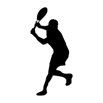 Polep vozidla Tenista 012 levá (01 - černá) SAMOLEPKA NA AUTO, NÁLEPKA, FÓLIE, POLEP, TUNING, VLASTNÍ TEXT, TISK, AUTOSAMOLEPKY.cz, POLEPY, OBRÁZEK, LOGO, 3D STICKERS