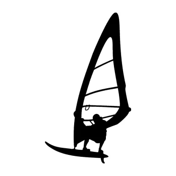Polep vozidla SAMOLEPKA Windsurfing 003 levá (01 - černá) NA AUTO, NÁLEPKA, FÓLIE, POLEP, TUNING, VLASTNÍ TEXT, TISK, AUTOSAMOLEPKY.cz, POLEPY, OBRÁZEK, LOGO, SAMOLEPKY