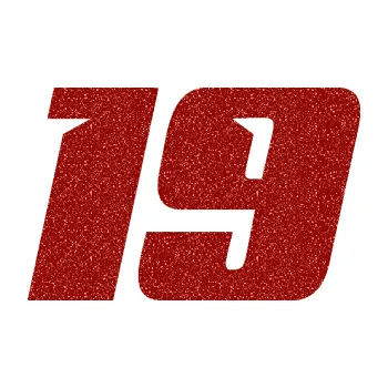 Polep vozidla Startovní číslo 19 typ 6 (86 - Ultra Metalic červená) SAMOLEPKA NA AUTO, NÁLEPKA, FÓLIE, POLEP, TUNING, VLASTNÍ TEXT, TISK, AUTOSAMOLEPKY.cz, POLEPY, OBRÁZEK, LOGO, 3D STICKERS