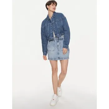 Pánská větrovka Noisy May Jeansová bunda Ronja 27029251 Modrá Regular Fit L