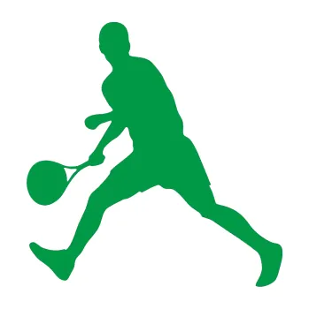 Polep vozidla Tenista 002 levá (12 - zelená) SAMOLEPKA NA AUTO, NÁLEPKA, FÓLIE, POLEP, TUNING, VLASTNÍ TEXT, TISK, AUTOSAMOLEPKY.cz, POLEPY, OBRÁZEK, LOGO, 3D STICKERS