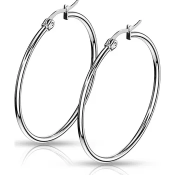 Náušnice Šperky4U Ocelové náušnice - kruhy 40 mm - OPN1197-40