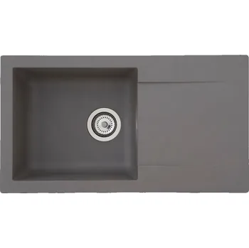 Nerezový dřez Respekta Vestavný dřez Denver, 780 × 435 × 170 mm, šedý DENVER78X44G