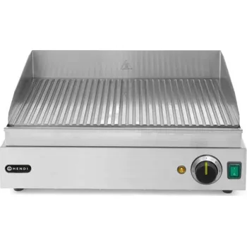 Kuchyňský gril Grilovací deska Profi Line – drážkovaná, HENDI, 2400W