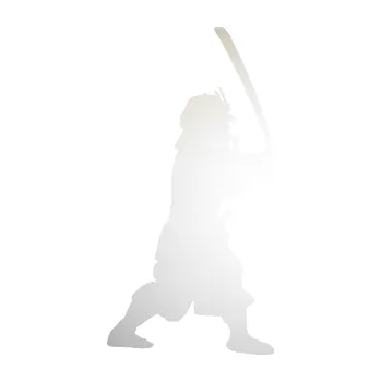 Polep vozidla SAMOLEPKA Samuraj 001 pravá (82 - odrazková reflexní bílá) NA AUTO, NÁLEPKA, FÓLIE, POLEP, TUNING, VLASTNÍ TEXT, TISK, AUTOSAMOLEPKY.cz, POLEPY, OBRÁZEK, LOGO, SAMOLEPKY