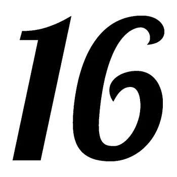 Polep vozidla Startovní číslo 16 typ 3 (01 - černá) SAMOLEPKA NA AUTO, NÁLEPKA, FÓLIE, POLEP, TUNING, VLASTNÍ TEXT, TISK, AUTOSAMOLEPKY.cz, POLEPY, OBRÁZEK, LOGO, 3D STICKERS