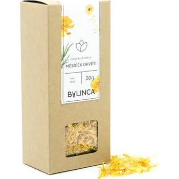 Jedlá dekorace na dort Bylinca Dekorační květy Měsíček okvětí 20g