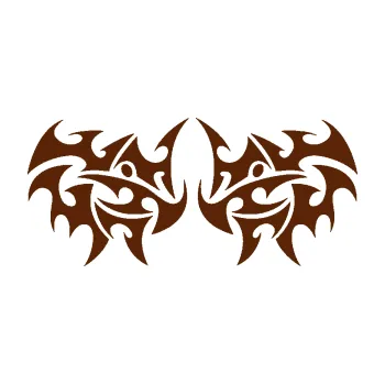 Polep vozidla Tetování 203 (15 - hnědá) SAMOLEPKA NA AUTO, NÁLEPKA, FÓLIE, POLEP, TUNING, VLASTNÍ TEXT, TISK, AUTOSAMOLEPKY.cz, POLEPY, OBRÁZEK, LOGO, 3D STICKERS