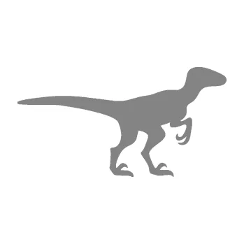 Samolepící dekorace Velociraptor 001 pravá (17 - šedá) SAMOLEPKA NA AUTO, NÁLEPKA, FÓLIE, POLEP, TUNING, VLASTNÍ TEXT, TISK, AUTOSAMOLEPKY.cz, POLEPY, OBRÁZEK, LOGO, 3D STICKERS