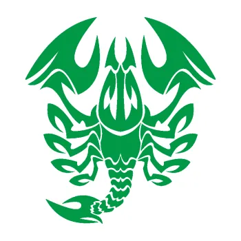 Samolepící dekorace Štír zvěrokruh 003 levá (12 - zelená) SAMOLEPKA NA AUTO, NÁLEPKA, FÓLIE, POLEP, TUNING, VLASTNÍ TEXT, TISK, AUTOSAMOLEPKY.cz, POLEPY, OBRÁZEK, LOGO, 3D STICKERS