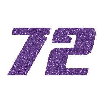 Polep vozidla SAMOLEPKA Startovní číslo 72 typ 6 (87 - Ultra Metalic fialová) NA AUTO, NÁLEPKA, FÓLIE, POLEP, TUNING, VLASTNÍ TEXT, TISK, AUTOSAMOLEPKY.cz, POLEPY, OBRÁZEK, LOGO, SAMOLEPKY