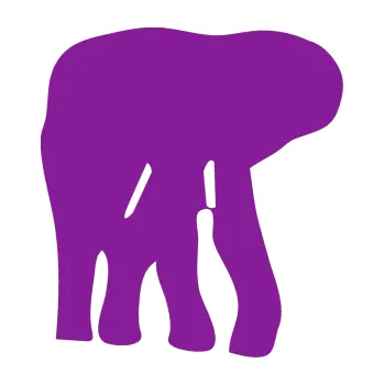 Samolepící dekorace Slon 016 pravá (14 - fialová) SAMOLEPKA NA AUTO, NÁLEPKA, FÓLIE, POLEP, TUNING, VLASTNÍ TEXT, TISK, AUTOSAMOLEPKY.cz, POLEPY, OBRÁZEK, LOGO, 3D STICKERS