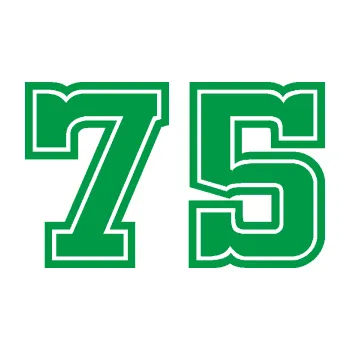 Polep vozidla Startovní číslo 75 typ 5 (12 - zelená) SAMOLEPKA NA AUTO, NÁLEPKA, FÓLIE, POLEP, TUNING, VLASTNÍ TEXT, TISK, AUTOSAMOLEPKY.cz, POLEPY, OBRÁZEK, LOGO, 3D STICKERS