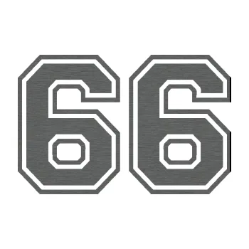 Polep vozidla Startovní číslo 66 typ 4 (62 - škrábaný titan) SAMOLEPKA NA AUTO, NÁLEPKA, FÓLIE, POLEP, TUNING, VLASTNÍ TEXT, TISK, AUTOSAMOLEPKY.cz, POLEPY, OBRÁZEK, LOGO, 3D STICKERS