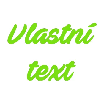 Polep vozidla Vlastní text - Ave Fedan (04 - zelená kawasaki) SAMOLEPKA NA AUTO, NÁLEPKA, FÓLIE, POLEP, TUNING, VLASTNÍ TEXT, TISK, AUTOSAMOLEPKY.cz, POLEPY, OBRÁZEK, LOGO, 3D STICKERS