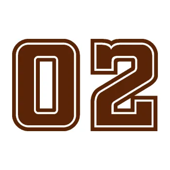 Polep vozidla Startovní číslo 02 typ 5 (15 - hnědá) SAMOLEPKA NA AUTO, NÁLEPKA, FÓLIE, POLEP, TUNING, VLASTNÍ TEXT, TISK, AUTOSAMOLEPKY.cz, POLEPY, OBRÁZEK, LOGO, 3D STICKERS