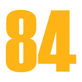 Samolepicí dekorace na vozidlo Startovní číslo 84 typ 2 (21 - světle oranžová) SAMOLEPKA NA AUTO, NÁLEPKA, FÓLIE, POLEP, TUNING, VLASTNÍ TEXT, TISK, AUTOSAMOLEPKY.cz, POLEPY, OBRÁZEK, LOGO, 3D STICKERS