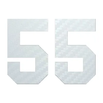 Polep vozidla SAMOLEPKA Startovní číslo 55 (51 - 3D karbon bílý) NA AUTO, NÁLEPKA, FÓLIE, POLEP, TUNING, VLASTNÍ TEXT, TISK, AUTOSAMOLEPKY.cz, POLEPY, OBRÁZEK, LOGO, SAMOLEPKY