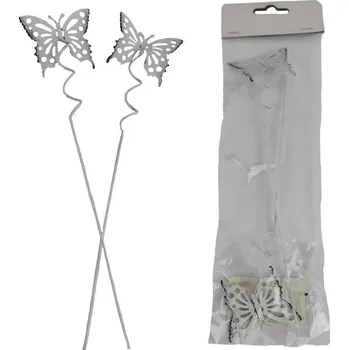 Velikonoční dekorace Zápich motýl, 2 ks K3591