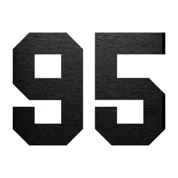 Polep vozidla Startovní číslo 95 (63 - škrábaný kov černý) SAMOLEPKA NA AUTO, NÁLEPKA, FÓLIE, POLEP, TUNING, VLASTNÍ TEXT, TISK, AUTOSAMOLEPKY.cz, POLEPY, OBRÁZEK, LOGO, 3D STICKERS