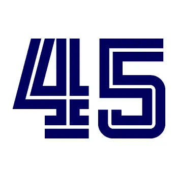 Polep vozidla Startovní číslo 45 typ 7 (23 - tmavě modrá) SAMOLEPKA NA AUTO, NÁLEPKA, FÓLIE, POLEP, TUNING, VLASTNÍ TEXT, TISK, AUTOSAMOLEPKY.cz, POLEPY, OBRÁZEK, LOGO, 3D STICKERS