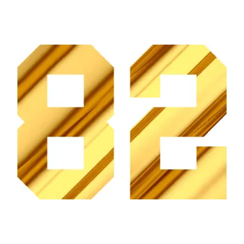 Polep vozidla Startovní číslo 82 (81 - chrom fólie zlatá zrcadlová) SAMOLEPKA NA AUTO, NÁLEPKA, FÓLIE, POLEP, TUNING, VLASTNÍ TEXT, TISK, AUTOSAMOLEPKY.cz, POLEPY, OBRÁZEK, LOGO, 3D STICKERS