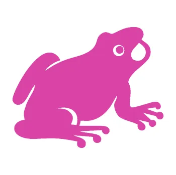 Samolepící dekorace Žába 007 pravá (16 - růžová) SAMOLEPKA NA AUTO, NÁLEPKA, FÓLIE, POLEP, TUNING, VLASTNÍ TEXT, TISK, AUTOSAMOLEPKY.cz, POLEPY, OBRÁZEK, LOGO, 3D STICKERS