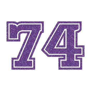 Polep vozidla SAMOLEPKA Startovní číslo 74 typ 5 (87 - Ultra Metalic fialová) NA AUTO, NÁLEPKA, FÓLIE, POLEP, TUNING, VLASTNÍ TEXT, TISK, AUTOSAMOLEPKY.cz, POLEPY, OBRÁZEK, LOGO, SAMOLEPKY